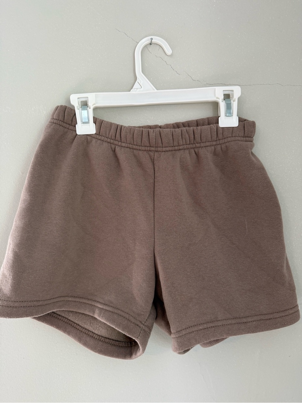 Always You. Neutral Taupe Elastic Waist Shorts